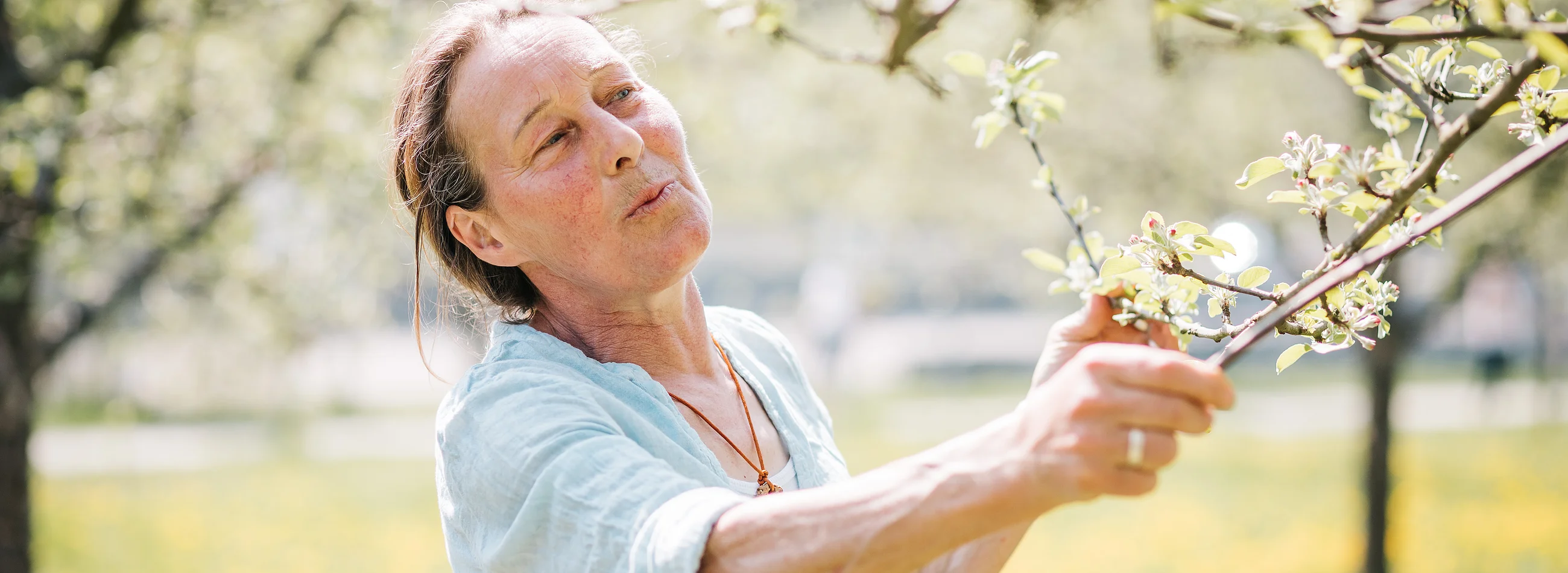 Luise Naderer in den LuisenGärten